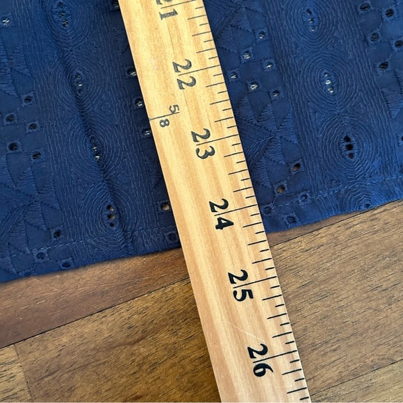 NWT Anthropologie Doe & Rae Denim Style Knit Tee Shirt Size Large 0036 - Picture 5 of 6